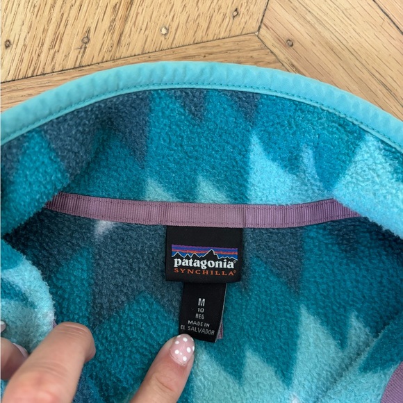 Kids Patagonia Chevron Fleece Pullover - Picture 2 of 2